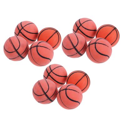 BESPORTBLE 12pcs Elastic Rubber Bounce Balls Fun DIY Small Basketball for Indoor Play Enhances Parent Bonding