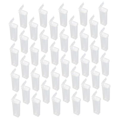 ABOOFAN 50pcs Glass Slide Storage Box Pathological Slide Holder Lid Sturdy for Laboratory Use