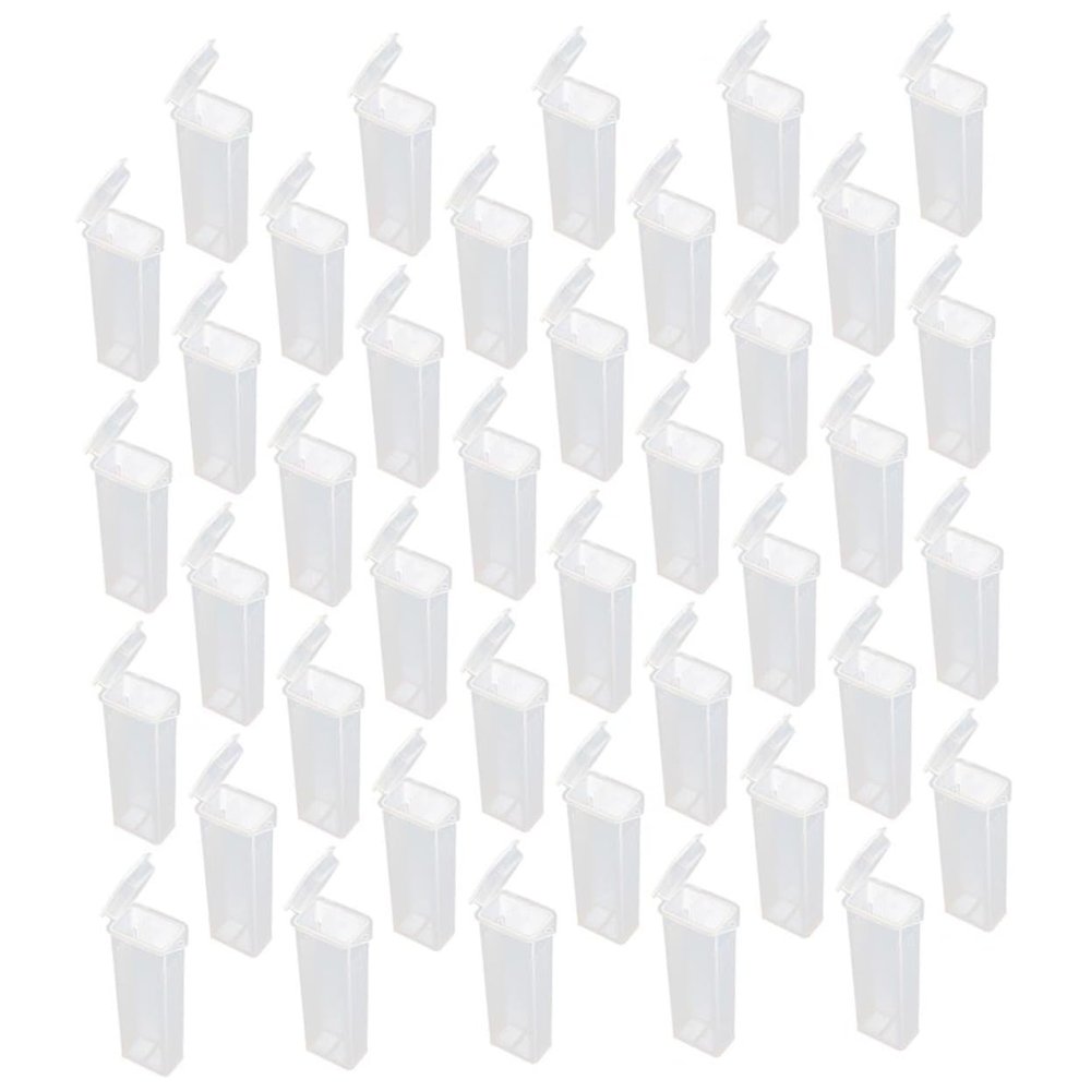 ABOOFAN 50pcs Glass Slide Storage Box Pathological Slide Holder Lid Sturdy for Laboratory Use