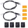 for Tamiya R620 R470 for Scania Tractor 1/14 2Pcs Side Skirt Lights Side Lamp Spotlight 3V Truck Tipper Car Parts Rc Car Headlamps Lights(Yellow) view 1