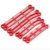 RC Car Parts for Traxxas for TRX4M for Bronco for Defender 1/18 RC Crawler Car Upgrade Parts Metal Linkage Tie Link Rod Kit Heightened Decoration Accessories(Red) view 1