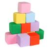 COZYTRAUM 12-Pack 5 Inch Foam Cubes, Soft Play Pit Fillers for Indoor Games, Trampoline & Rock Climbing Mats - 6 Colors (Yellow/Green/Blue/Pink/Purple/Orange) view 1
