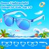 24 Pack Kids Sunglasses Bluk Party Favors - Goodie Bags Stuffers for Children Age 3-8,Boy Girl Neon Glasses with UV400 Protection,Birthday Classroom Graduation Gift,Pool Beach Party Supplies - nylytek view 4
