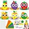 24 Sets Summer Fruits Headband Craft Kits DIY Fruit of The Spirit Paper Hat Crown with Strawberry Cutouts Back to School Art Stickers Craft for Kid Holiday Party Favor Supplies School Home Activity view 1