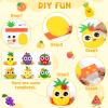 24 Sets Summer Fruits Headband Craft Kits DIY Fruit of The Spirit Paper Hat Crown with Strawberry Cutouts Back to School Art Stickers Craft for Kid Holiday Party Favor Supplies School Home Activity view 4