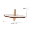 Yardwe 4pcs DIY Wooden Spinning Tops Boys and Girls Toys for Boys Girls Year Old Montessori Learning Random Style view 2