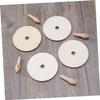 Yardwe 4pcs DIY Wooden Spinning Tops Boys and Girls Toys for Boys Girls Year Old Montessori Learning Random Style view 3