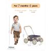 Kidpop PULA 2-in-1 Push and Pull-Along Wagon, Baby Push Walker for First Learner from 7 Month to 4 Year, One Year Birthday Gifts, Sturdy and Safe, Indoors and Outdoors (Purple) view 2