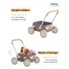 Kidpop PULA 2-in-1 Push and Pull-Along Wagon, Baby Push Walker for First Learner from 7 Month to 4 Year, One Year Birthday Gifts, Sturdy and Safe, Indoors and Outdoors (Purple) view 3