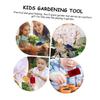 Yardwe 4pcs Boy Girl's Gardening Tool Set Shovel Rake Fork for Boys and Girls Planting Tools Fun Colors view 3