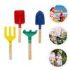 Yardwe 4pcs Boy Girl's Gardening Tool Set Shovel Rake Fork for Boys and Girls Planting Tools Fun Colors view 4