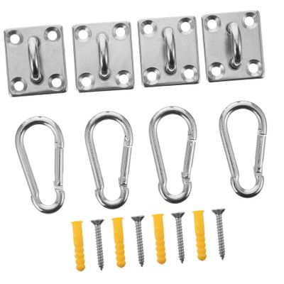 Abaodam 1set Multifunctional Swing Hook Kit for Indoor and Outdoor Use Easy to Install Hammock Accessory Suitable for Ceilings