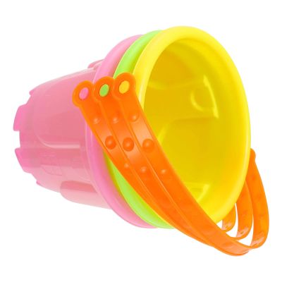 BESPORTBLE 3pcs Fishing Toy Bucket Mini Bucket Toy for Boys and Girls Plastic Boys and Girls