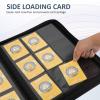 Trading Card Binder 9 Pocket with Zipper, Fvxldcz PU Cover Card Collection Binder 540 Cards Sleek Side-Loading Card Album, Sturdy Card Collection Folder for TCG, MTG, Yugioh, Sport Cards (Pink) view 2
