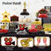 12 Pieces Movie Night Party Decorations Movie Birthday Honeycomb Centerpiece, Party Supplies Decor Microphone Ticket Table Decoration for Theater Birthday Women Men The Kids' Boys Girls view 3