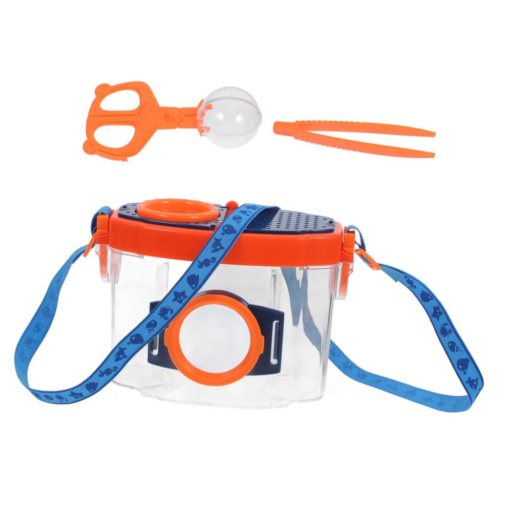 Abaodam 1 Set Exploring Learning Magnifier Jar Transparent Viewer Box for Science Exploration Outdoor Catcher with Design for Educational Activities