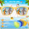 32 Pack Kids Sunglasses Bluk Party Favors - Goodie Bags Stuffers for Children Age 3-8,Boy Girl Neon Glasses with UV400 Protection,Birthday Classroom Graduation Gift,Pool Beach Party Supplies - nylytek view 3