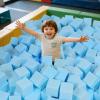 COZYTRAUM 48-Pack 5 Inch Foam Cubes, Soft Play Pit Fillers for Indoor Games, Trampoline & Rock Climbing Mats - Light Blue view 4