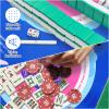 2025 Non-Slip Mahjong Mat, Quiet Noise Reduction Mahjong Mat for Table, Thickened Table Cover for Poker, Tile, Board Games(Blue Pattern) view 3
