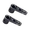 2PCS TGCWENG CNC Aluminum Alloy 25T Servo Horn 25 Teeth Steering Arm Horn Suitable with Losi Tamiya HPI HSP Redcat Axila SCX10 90046 TRX4 Etc 1/10 RC Crawler car (Black) view 1