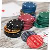 ERINGOGO 2Pcs Ceramic Poker Dealer Button Blind Markers Novelty Poker Chips for Card Games for Tournaments and Serious Players view 2