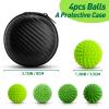 Magnetic Fidget Balls for Adults Teens  4PCS Magnetic Sensory Fidget Toys Silicone Stress Balls, Office Desk Toy for Autism ADHD Anxiety | Fun Textures Gadgets with Organizer Box view 3
