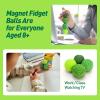 Magnetic Fidget Balls for Adults Teens  4PCS Magnetic Sensory Fidget Toys Silicone Stress Balls, Office Desk Toy for Autism ADHD Anxiety | Fun Textures Gadgets with Organizer Box view 4