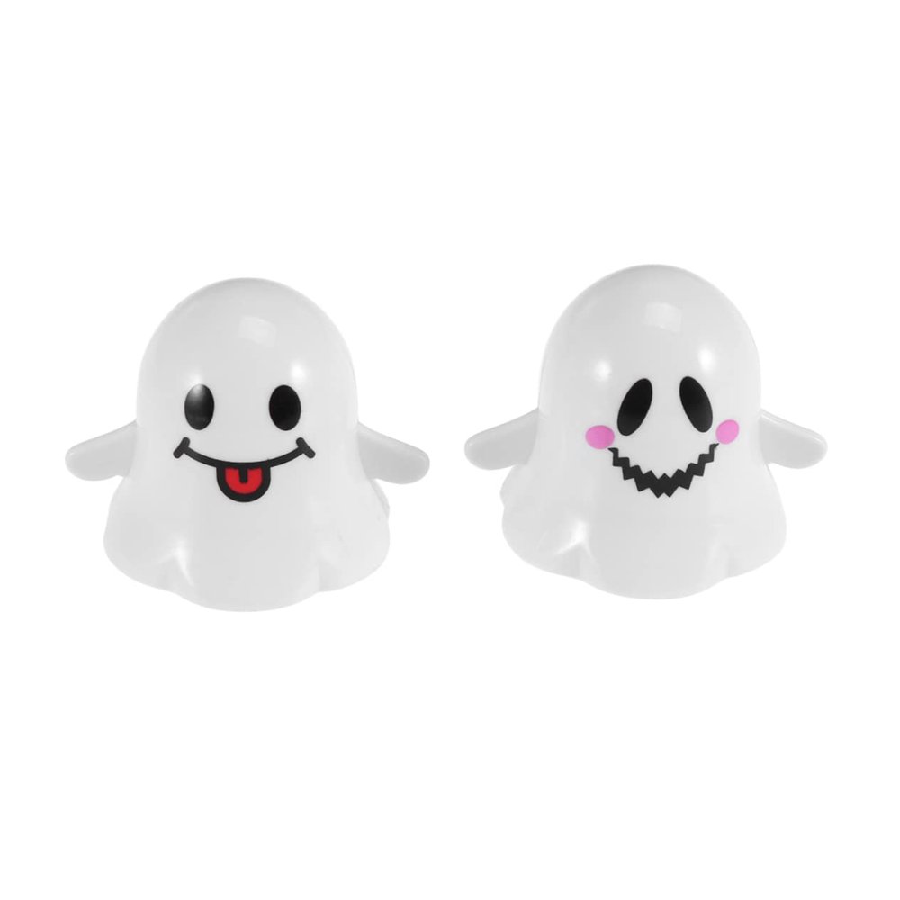 Abaodam 2pcs Halloween Clockwork Ghost Wind Up for Fun Spooky Party Favors with Random Patterns for Trick Treat Goodie Bags and Imaginative Play