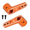 2PCS TGCWENG CNC Aluminum Alloy 25T Servo Horn 25 Teeth Steering Arm Horn Suitable with Losi Tamiya HPI HSP Redcat Axila SCX10 90046 TRX4 Etc 1/10 RC Crawler car (Brown) view 2