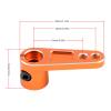 2PCS TGCWENG CNC Aluminum Alloy 25T Servo Horn 25 Teeth Steering Arm Horn Suitable with Losi Tamiya HPI HSP Redcat Axila SCX10 90046 TRX4 Etc 1/10 RC Crawler car (Brown) view 3