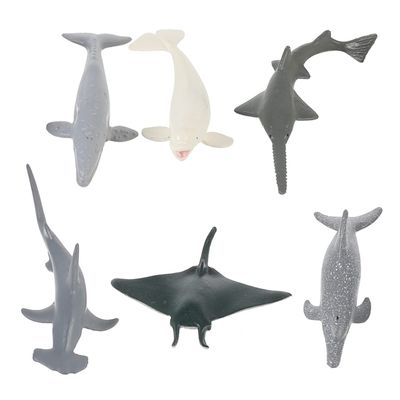 Abaodam 6PCS Animal Model Realistic Sea Life for Educational Ocean Creatures for Imaginative Play and Home Decoration
