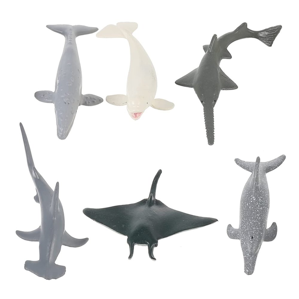 Abaodam 6PCS Animal Model Realistic Sea Life for Educational Ocean Creatures for Imaginative Play and Home Decoration