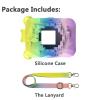 JCHPINE Silicone Cover Case for Bitzee Magicals Interactive Digital Pet and Case, Protective Skin Sleeve for Bitzee Magicals Virtual Electronic Pets Accessories (Rainbow) view 3
