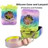 JCHPINE Silicone Cover Case for Bitzee Magicals Interactive Digital Pet and Case, Protective Skin Sleeve for Bitzee Magicals Virtual Electronic Pets Accessories (Rainbow) view 4