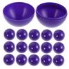 Toyvian 50pcs Plastic Raffle Balls Raffle Balls for Games Bingo Drawing Hollow Prize Containers view 1