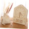 Abaodam 1 Set Wooden Clock Learning Clock Cognition Plaything for Preschoolers Shape Recognition and Telling Skills Development Safe Material view 3