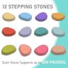 12Pcs Stepping Stones for Kids, Todder Ourdoor Toys, The Floor Is Lava Game for Kids Balance Toys, Indoor Obstacle Course for Toddler 1-3 view 2
