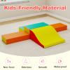 Olakids Toddler Climbing Toys Indoor, 10 Pieces Baby Foam Blocks Soft Play Set with PU Leather, Kids Climb Crawling Activity Gym Playground for 1+ Years (Red) view 4