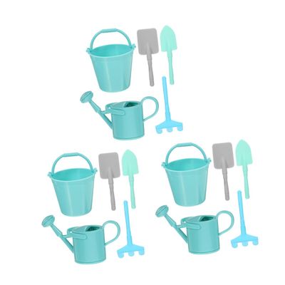ERINGOGO 3sets Sprinkler Gardening Toys Shovel Bucket Rake Realistic Garden Tool Role Play for Boys and Girls for Fun Plant Decoration Imaginative Play