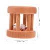 Yardwe 1Pc Wooden Rattle Rolling for Lightweight Educational with Smooth Edges for Showers Holidays and Birthdays Random Style view 2