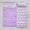 Toddler Nap Mat with Pillow and Blanket,Purple Heart Slumber Bags for Girls,Ultra Soft Kids Sleeping Bags with Roll Up Design,Perfect for Preschool,Daycare,Kindergarten-Purple view 2