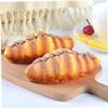 BESPORTBLE Simulated Bread Model Faux Bread Realistic Play Food Artificial Bread for Display Decoration Simulation Bread Fake Croissant Bread Prop Croissant Photo Prop Fake Food Bread Pu view 3
