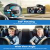 Baby Car Camera with 7" HD Touchscreen, Compatible with CarPlay and Android Auto, Featuring 1080P Split-View Night Vision and 150 Wide Angle for Rear Facing Car Seat view 4