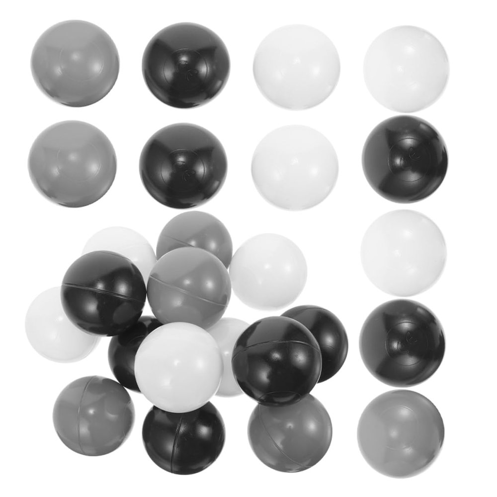 BRIGHTFUFU 50pcs Plastic Ocean Balls for Playhouses Pools Parties Balls Sleek Colors for Endless Fun Play for Party Game Props