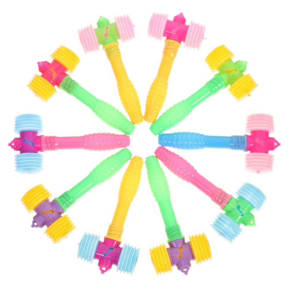 BESPORTBLE 24pcs Squeaky Children Hammer Toy Set Colorful Plastic Pounding Hammers for Kids Engaging Developmental Plaything for Toddlers and Babies