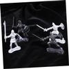 Abaodam 28 Pcs Warrior Soldiers Figures Playset with Soldiers Cavalrymen and Horses Mini Model for Present for Collectors and Educational Play view 4