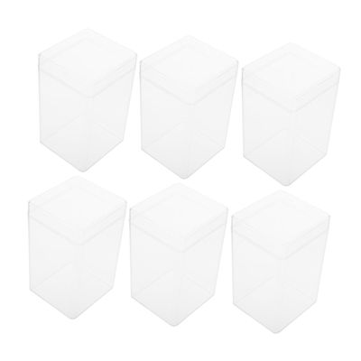 6pcs Figurine Display Case Storage Boxes for Collectibles Dolls and Models Lightweight and Space-Saving Organizers for Home Decor