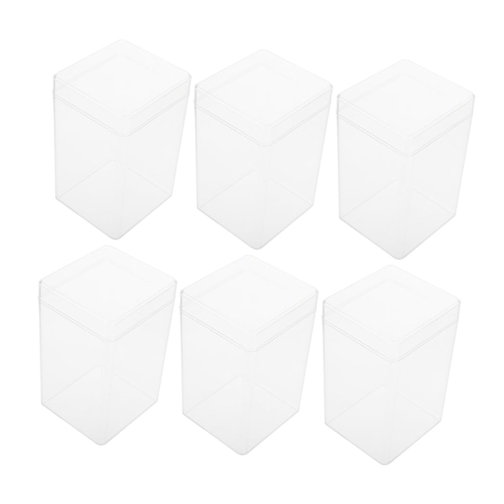 6pcs Figurine Display Case Storage Boxes for Collectibles Dolls and Models Lightweight and Space-Saving Organizers for Home Decor