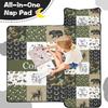 Personalized Woodland Deer Nap Mat Set with Name, Bear Sleeping Bags for Boys, Customized Camouflage Toddler Bed Mattress for Kids, Slumber Bags for Preschool, Daycare or Kindergarten, Sleep Sack view 3