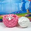 3D Printed Baby Dragon with Egg, 6" White and Pink Clover Baby Dragon, Fidget ADHD Autism Toy BD007WP-CLO-PWE view 4